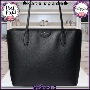 • New KATE SPADE Lori Black Long Handle Tote New Includes Joy Bundle Host Pick